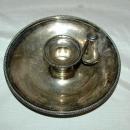 Elkington Silver Chamber Candlestick Holder with Snuffer 1898