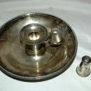Elkington Silver Chamber Candlestick Holder with Snuffer 1898