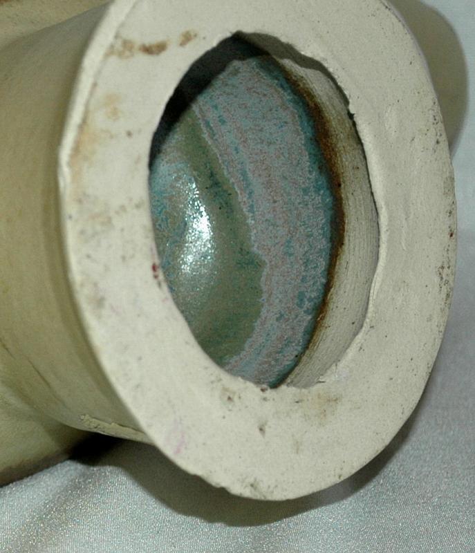 3 Neck Modernist Art Pottery Vase, V. Gray Morepork Art Studios of Coromandel New Zealand