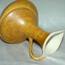 RARE VINTAGE VALLONA STARR CALIFORNIA POTTERY Butternut Squash GLAZED EWER PITCHER VASE