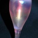 Small Iridescent Pink Glass Fenton Vase