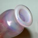 Small Iridescent Pink Glass Fenton Vase