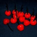 12 Hand Blown Murano Art Glass Fruit Cherries