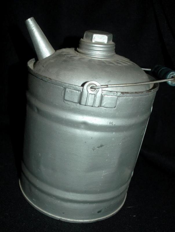 Antique Galvanised Tin Fuel Can