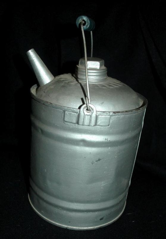 Antique Galvanised Tin Fuel Can