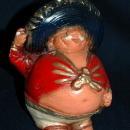 Old Chalkware Mexican Mariachi Singer Fat Man