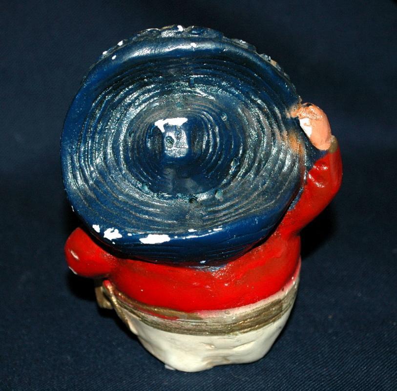 Old Chalkware Mexican Mariachi Singer Fat Man