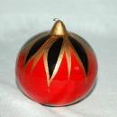 Hand Painted Ceramic Clay Mexican Christmas ornament bulb.