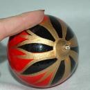 Hand Painted Ceramic Clay Mexican Christmas ornament bulb.