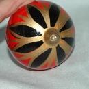 Hand Painted Ceramic Clay Mexican Christmas ornament bulb.