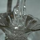 Crystal Clear Blown Glass Brides Basket