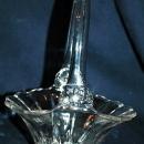Crystal Clear Blown Glass Brides Basket