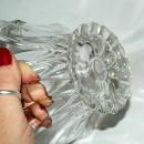 Crystal Clear Blown Glass Brides Basket