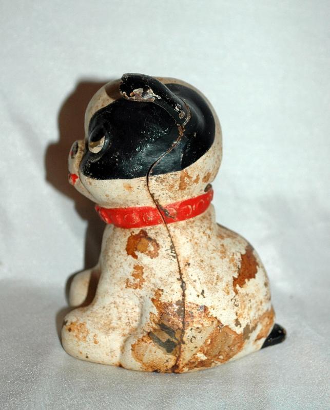 Hubley Cast Iron, Still Bank, Fido Dog, Mfg. c 1914
