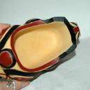 BOMA SPIRIT BEAR HOLDING ANOTHER FACE TRINKET HOLDER CARVED AND HAND PAINTED FROM CANADA'S FIRST NATION PEOPLE OR INTUITS