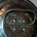 Old W. German Tin Steam Pudding Baking Mold with Clamp Down Lid