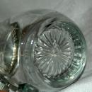 Etched Crystal German Beer Mug Stein marked 92% BMF-ZINN West Germany