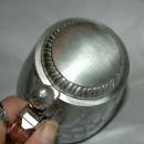 Etched Crystal German Beer Mug Stein marked 92% BMF-ZINN West Germany