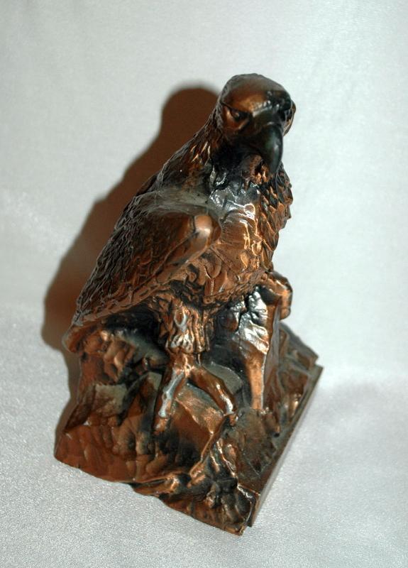 Vintage Metal Eagle Bank, Banthrico Inc. Chicago USA Copper Bronze United Savings Bank