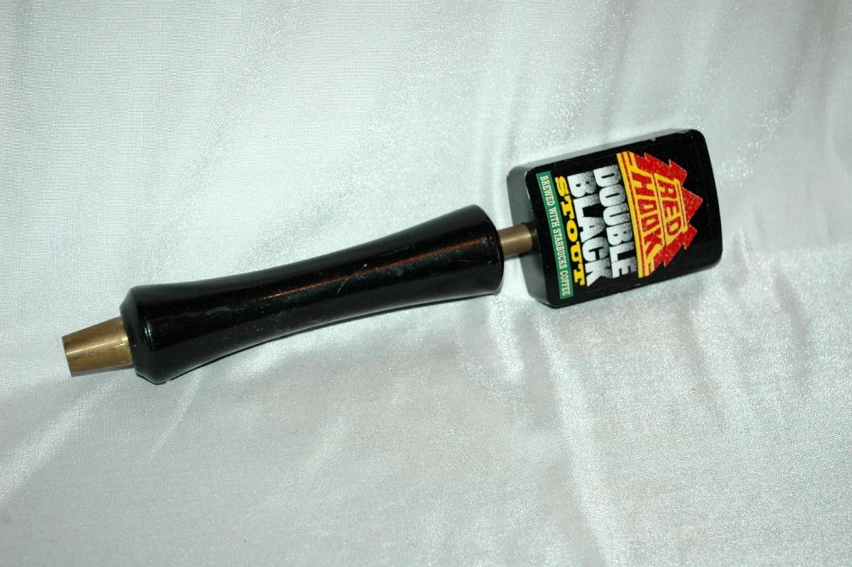 Red Hook Double Black Stout w/ Starbucks coffee RARE beer tap handle