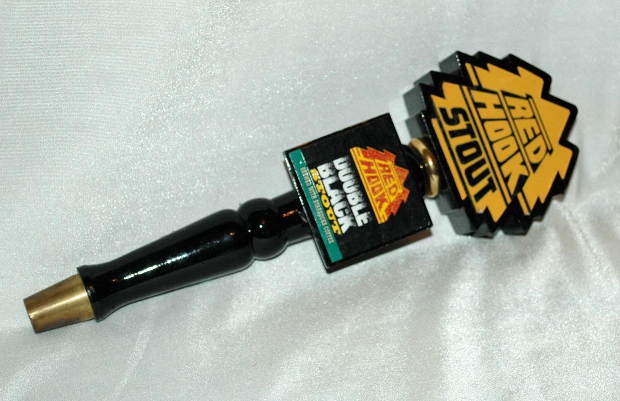 Red Hook Double Black Stout w/ Starbucks coffee RARE beer tap handle