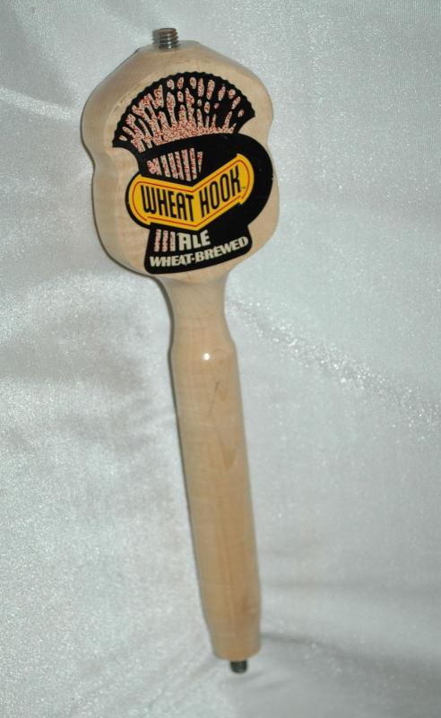 Wheat Hook Ale, Wheat Brewed Wood Tap Handle