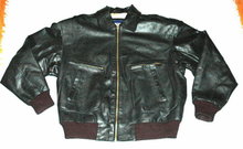 Boeing issue black leather flight jacket