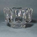 ORREFORS Hand blown in Sweden, Crystal Corona Bowl designed by Lars Hellsten
