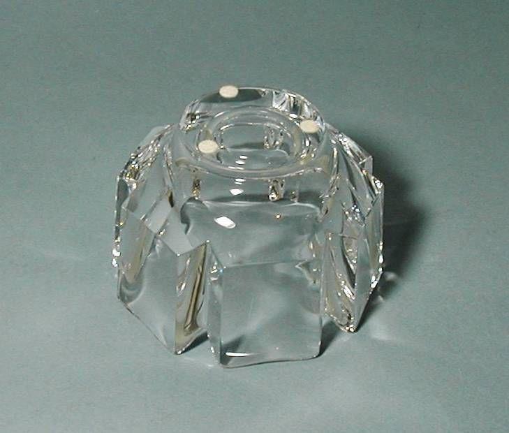 ORREFORS Hand blown in Sweden, Crystal Corona Bowl designed by Lars Hellsten