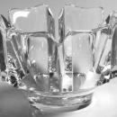 ORREFORS Hand blown in Sweden, Crystal Corona Bowl designed by Lars Hellsten