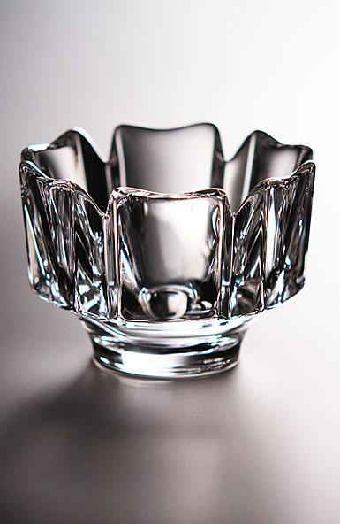 ORREFORS Hand blown in Sweden, Crystal Corona Bowl designed by Lars Hellsten