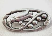 Art Deco Randahl Jewelry Co. Flower Blossom Brooch, made in Chicago