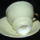 Paragon By Appointment H M The Queen & H M Queen Mary Fine Bone China England Tea Cup with Saucer Yellow with Gold
