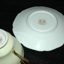 Paragon By Appointment H M The Queen & H M Queen Mary Fine Bone China England Tea Cup with Saucer Yellow with Gold