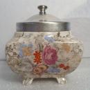Sandland Ware Lancaster & Sandland L.T.D. Hanely England Lidded Jam or Sugar Bowl Chintz Rose