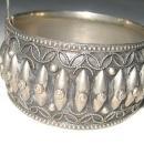 Antique Florence Italy Silver Hinged Cuff Bracelet.