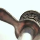 Vintage Signed Silver Swedish Olive grabber or sugar cube tongs