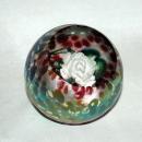 Dichroic Glass Rose Paperweight