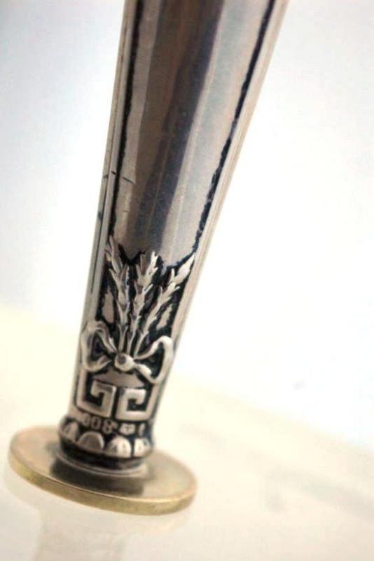 WAX SEAL EUROPEAN HALLMARKED 800 SILVER