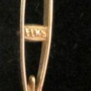10K Gold Elks Lodge, B.P.O.E. small Crutch Tie Tac or Pin