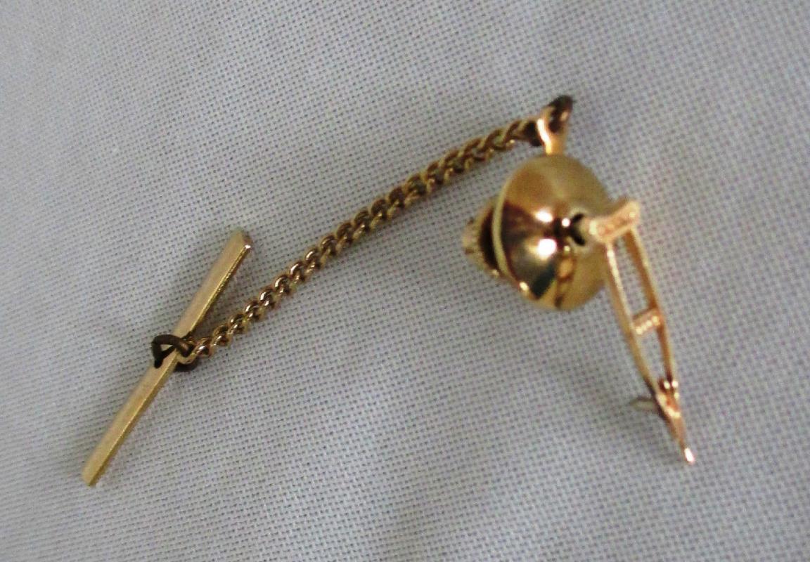 10K Gold Elks Lodge, B.P.O.E. small Crutch Tie Tac or Pin