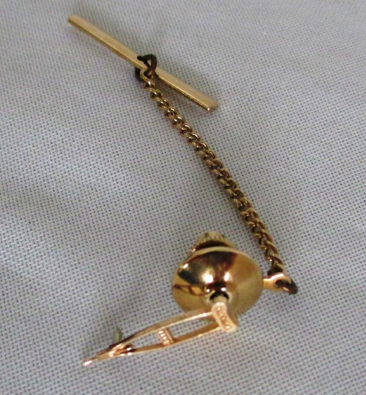 10K Gold Elks Lodge, B.P.O.E. small Crutch Tie Tac or Pin