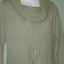 100% Baby Alpace Ecru Sweater hand knit from Peru