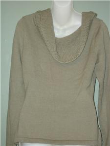 100% Baby Alpace Ecru Sweater hand knit from Peru