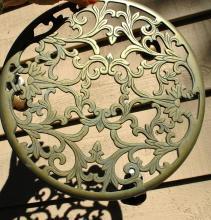 Solid Brass Planter Stand Caddy on Castors
