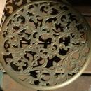 Solid Brass Planter Stand Caddy on Castors