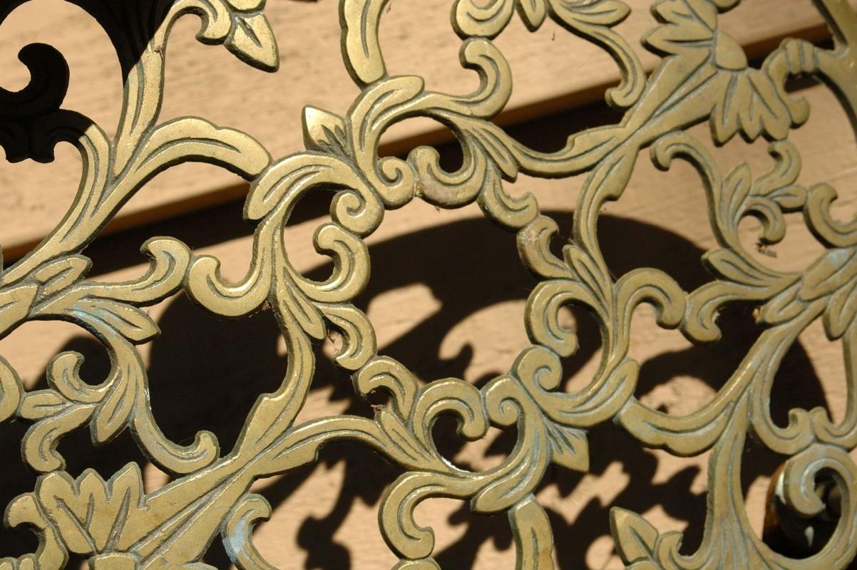 Solid Brass Planter Stand Caddy on Castors