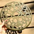 Solid Brass Planter Stand Caddy on Castors