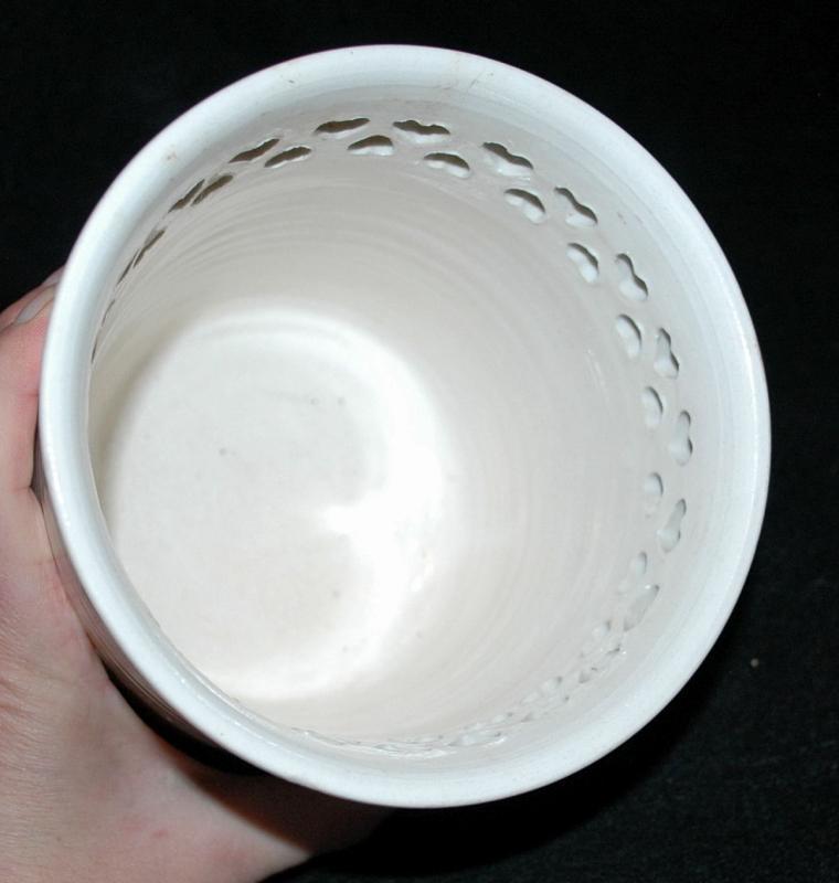 Pottery Bowl by Andy Phibbs, Cut Work Hearts