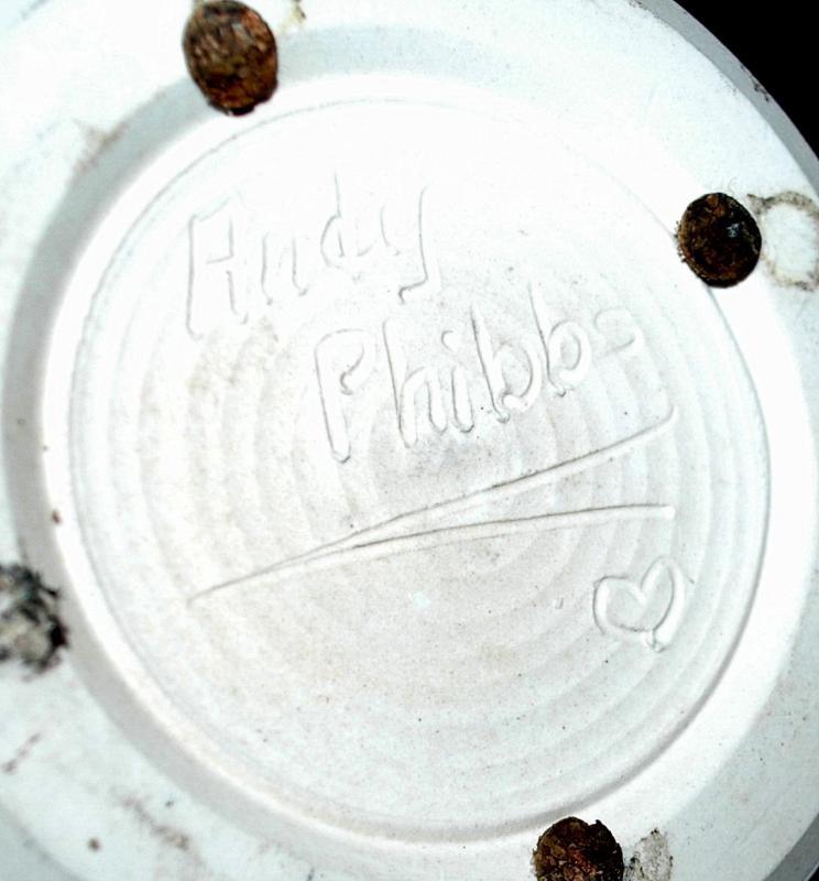 Pottery Bowl by Andy Phibbs, Cut Work Hearts